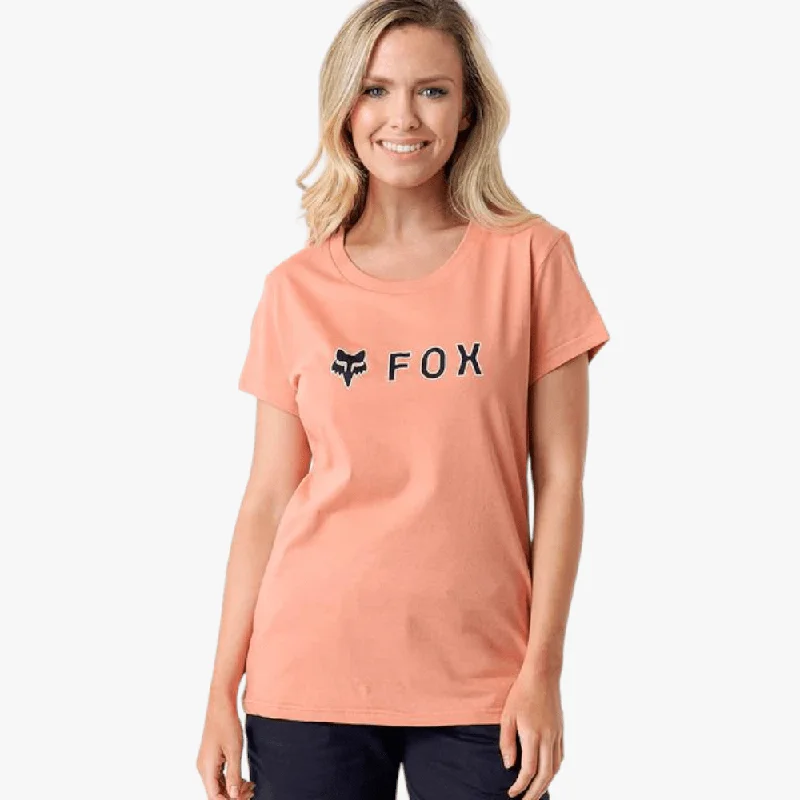 Fox Womens Absolute Short Sleeve Tee Salmon Feminine Women's Soft 