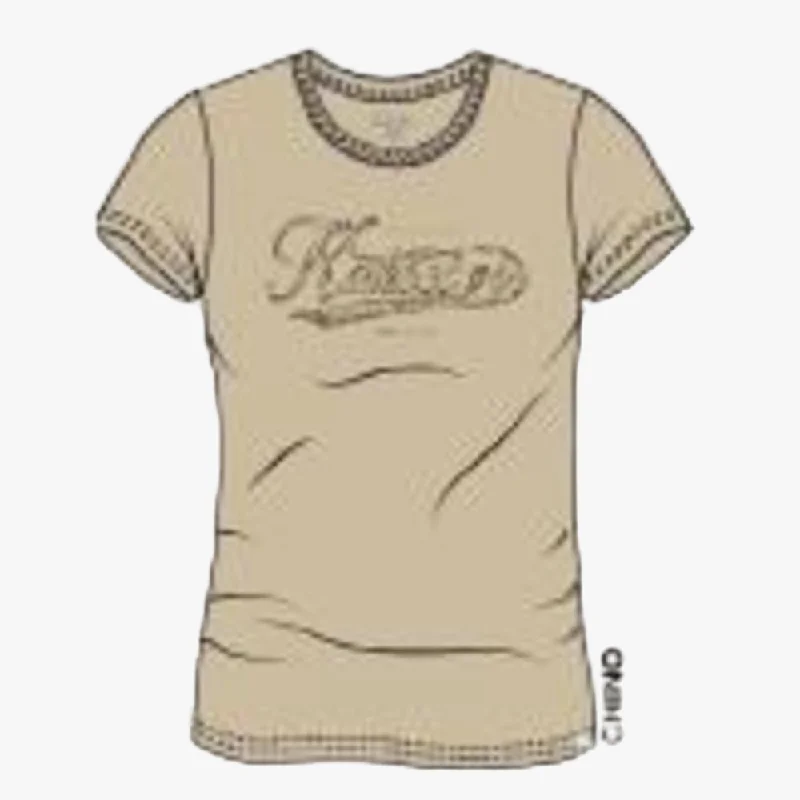 Kakiebos Womens Classic Fit Short Sleeve Tee Chino Monochromatic All - in - one
