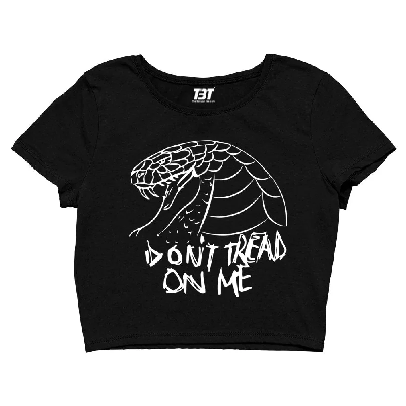 Metallica Crop Top - Don't Tread On Me Art