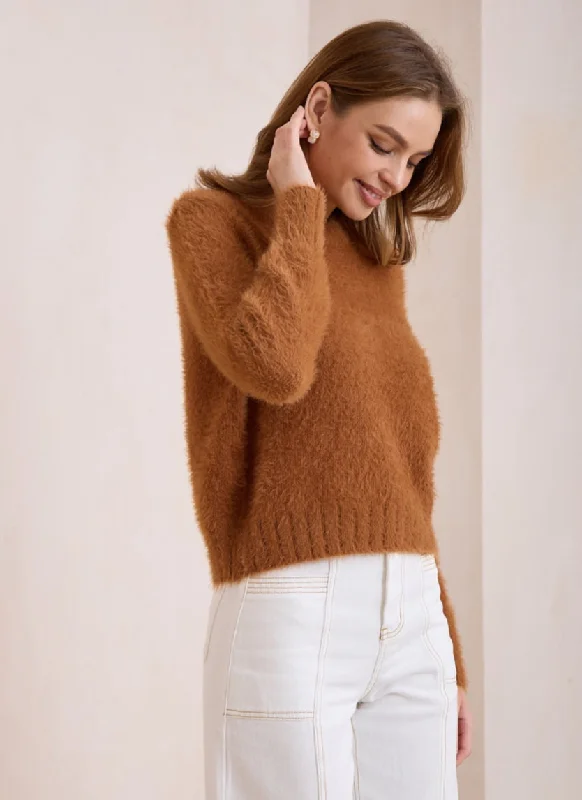Tully Tan Fluffy Knit Sporty Women's Tennis