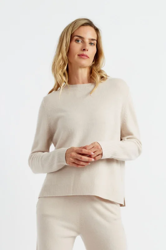 Bone Cashmere Boxy Sweater Trendy Women's Oversized