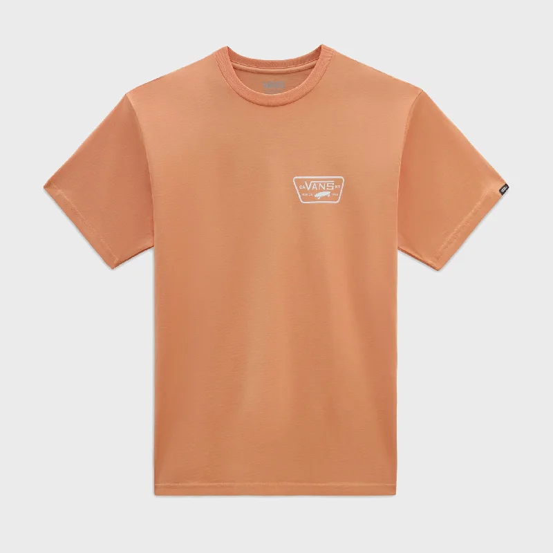 Vans Mens Full Patch Back T-Shirt - Copper Tan/White Elegant Women's Formal 