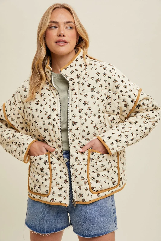 Stella Floral Quilted Jacket Sleek Women's 