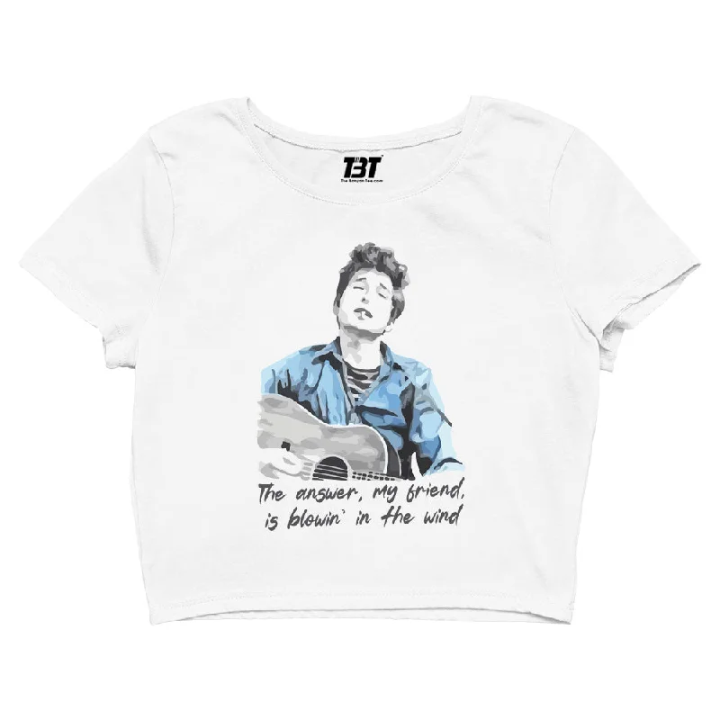 Bob Dylan Crop Top - Blowin' In The Wind