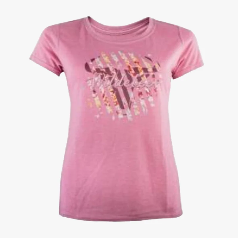 Wildebees Womens Floral Shard Short Sleeve Tee Primrose Mel Feminine Women's Soft 