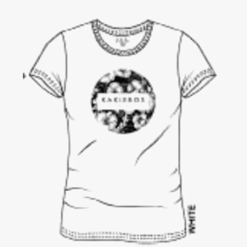 Kakiebos Womens Classic Fit Short Sleeve Tee White Laid - back Women's Style
