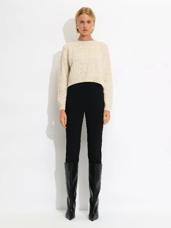 Cable Knit Sweater Edgy Women's Punk