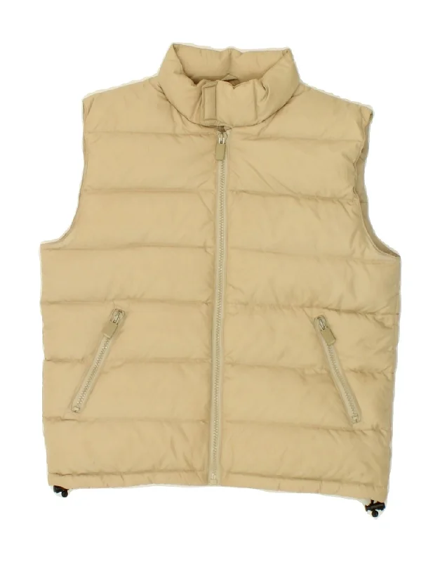 ASPESI Womens Padded Gilet UK 10 Small Beige Polyester