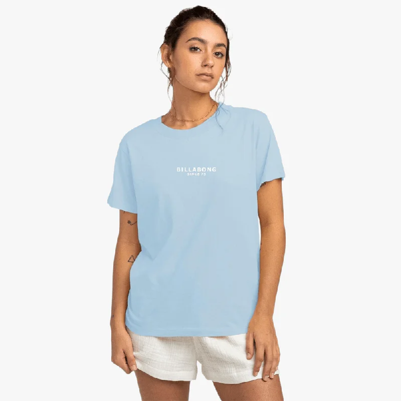 Billabong Womens Society Short Sleeve Tee Bliss Blue Polished Women's Silk