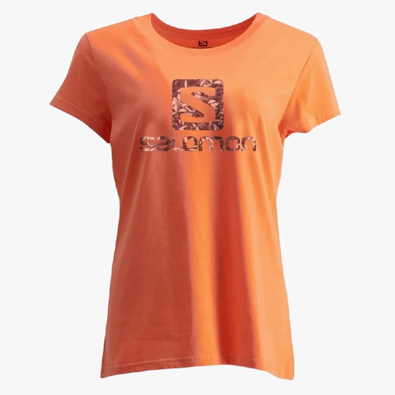 Salomon Womens Teacup Short Sleeve Tee Coral Bohemian Women's Free