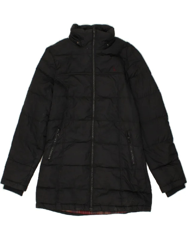 JACK WILLS Womens Padded Jacket UK 12 Medium Black