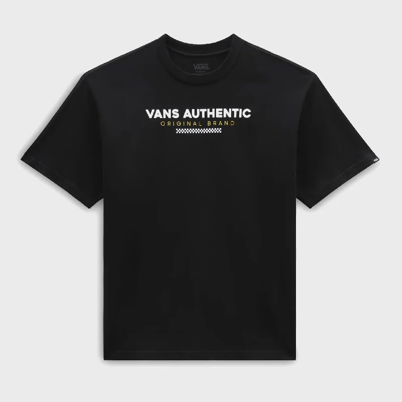 Vans Mens Sport Loose Fit T-Shirt - Black Classic Women's Pin - striped