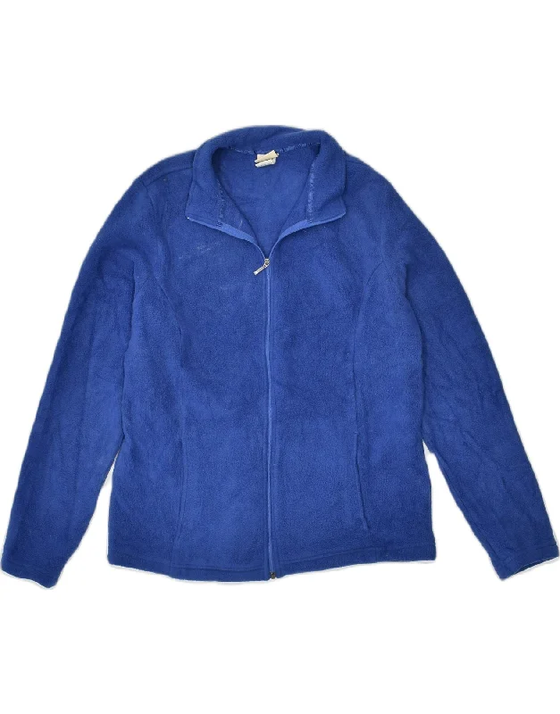 L.L.BEAN Womens Fleece Jacket UK 10 Small Blue Polyester Tough Women's Military - inspired