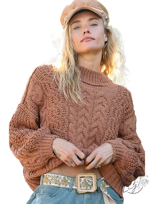 Rain Taps Knit Sweater Trendy Women's 
