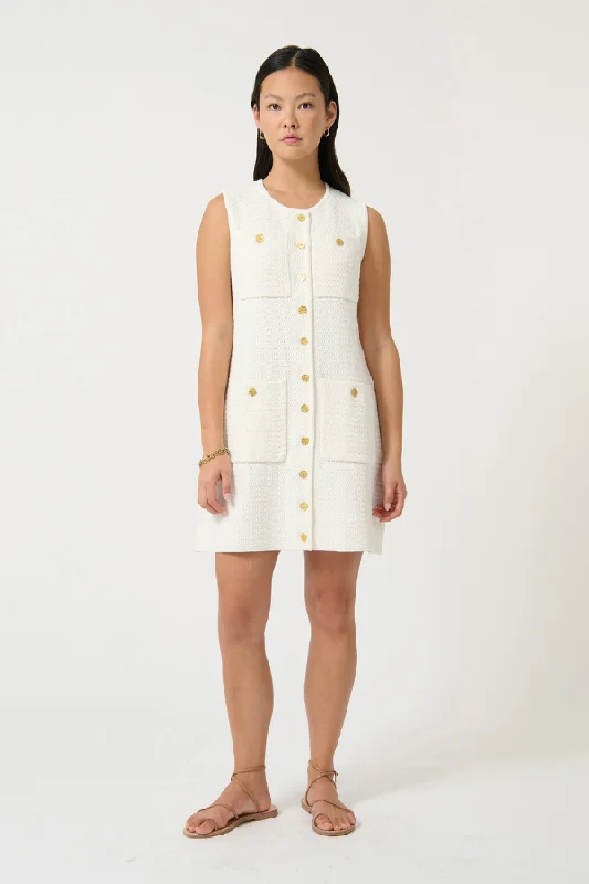 Helena Dress White Relaxed Women's Beachy