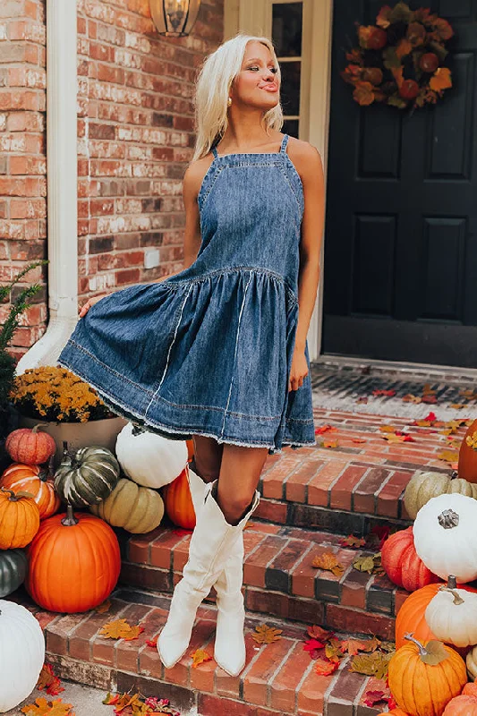 Always In Style Denim Mini Dress