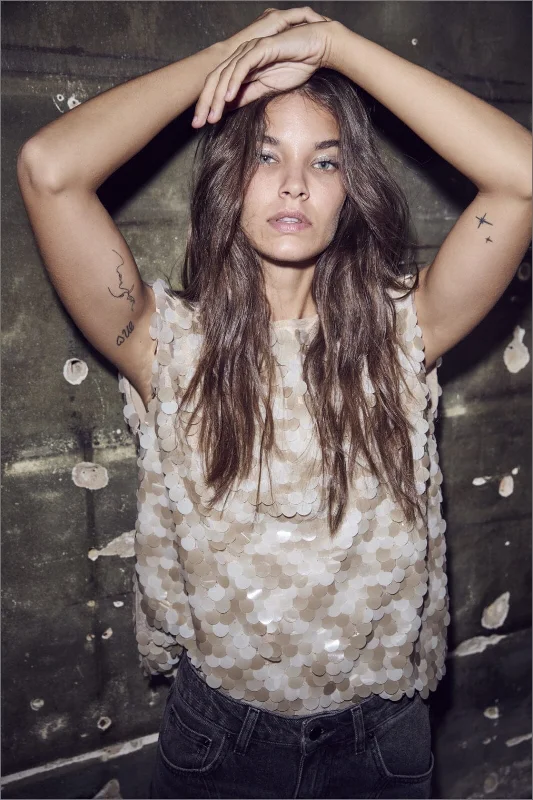 Co´couture - Maxicc Sequin Bow Top 35677 - 127 Champagne Rugged Women's Outdoor 