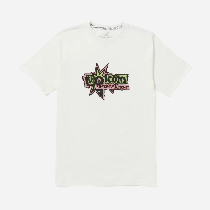 Volcom V Entertainment Fat Tony Mens T-Shirt - Off White Sleek Women's 