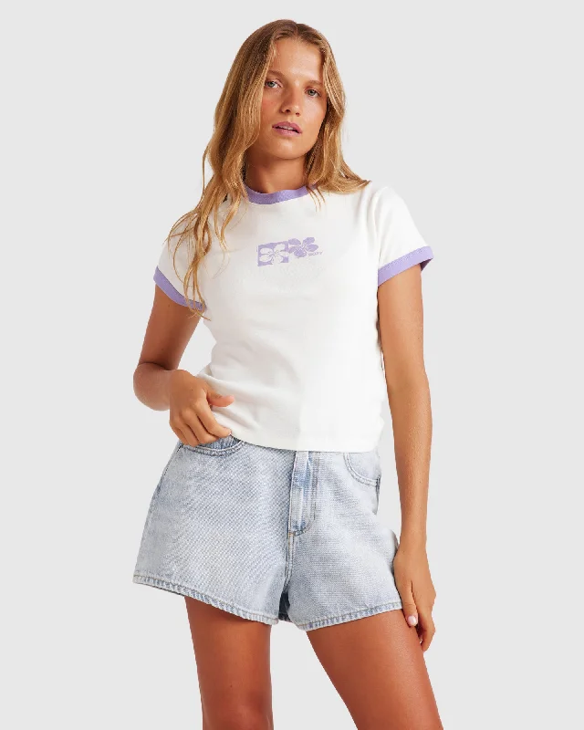 Womens Paradise Baby Tee Tough Women's Military - inspired