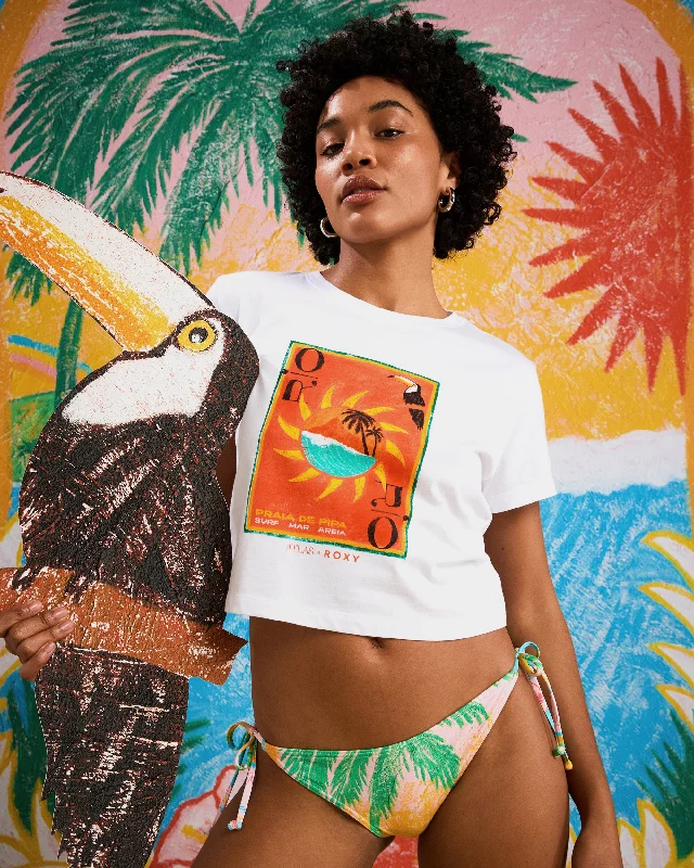 Womens Atlas Ocean Regular Crop T-Shirt Relaxed Women's Beachy