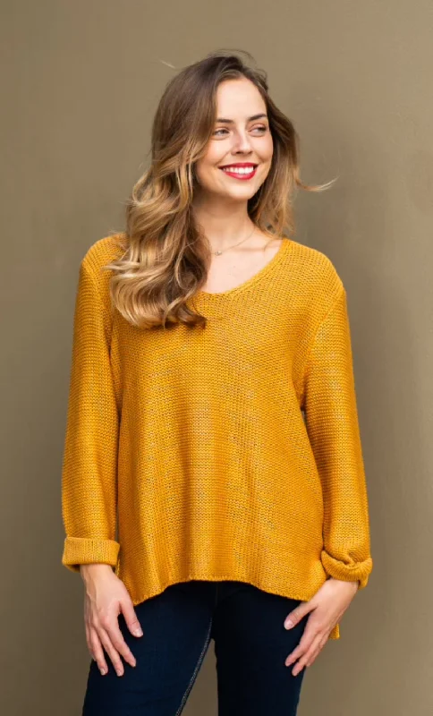 Nikki Cotton Mustard Knit Refined Women's Velvet
