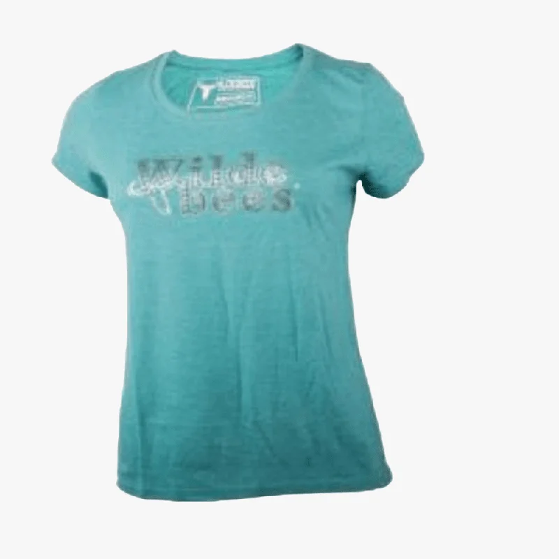 Wildebees Womens Heart Short Sleeve Tee Ivy Mel Trendy Women's Oversized