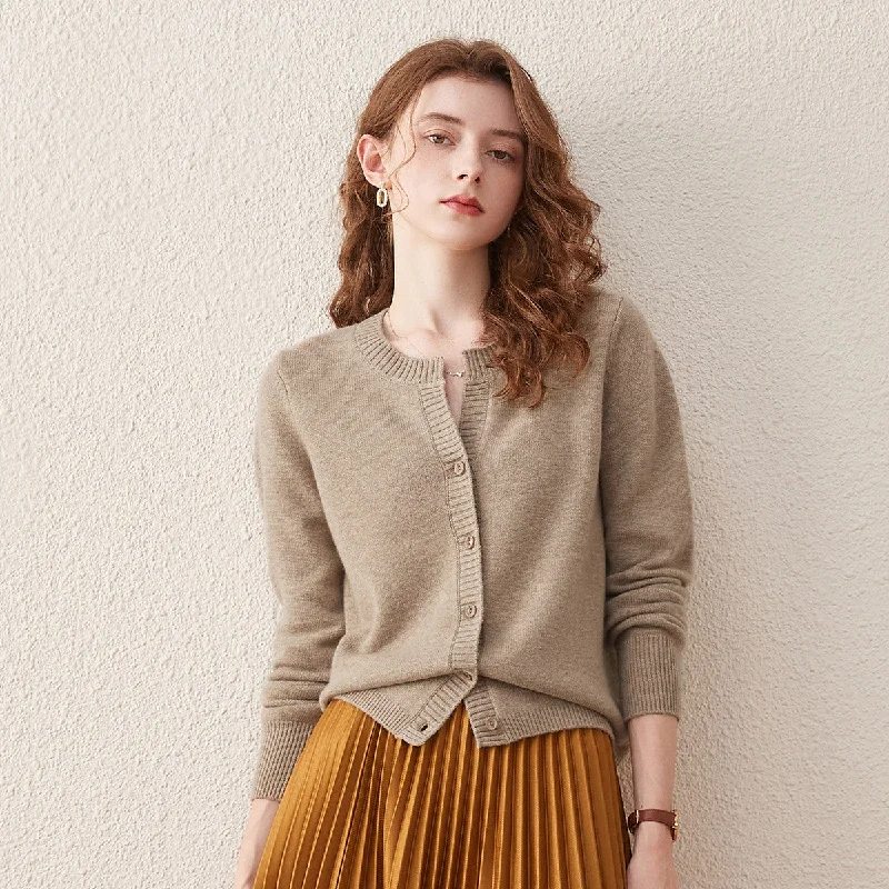 100% Wool Women's Cardigan Sweater Confident Women's Power