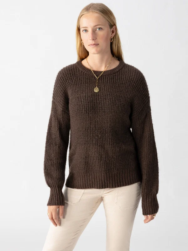 Snow Bunny Sweater Coffee Refined Women's 