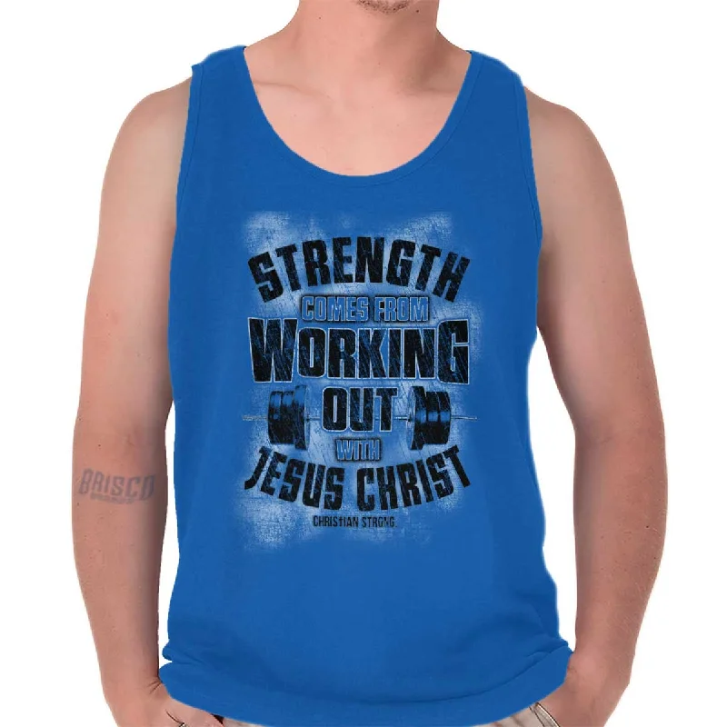 Working Out With Christ Tank Top