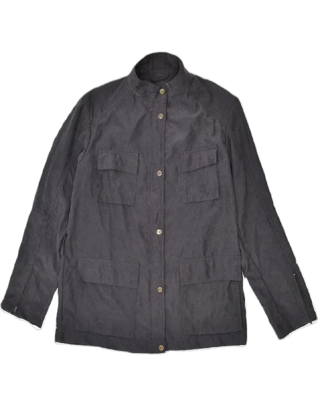 MCROSS Womens Utility Jacket EU 42 Medium Grey Polyester Gym