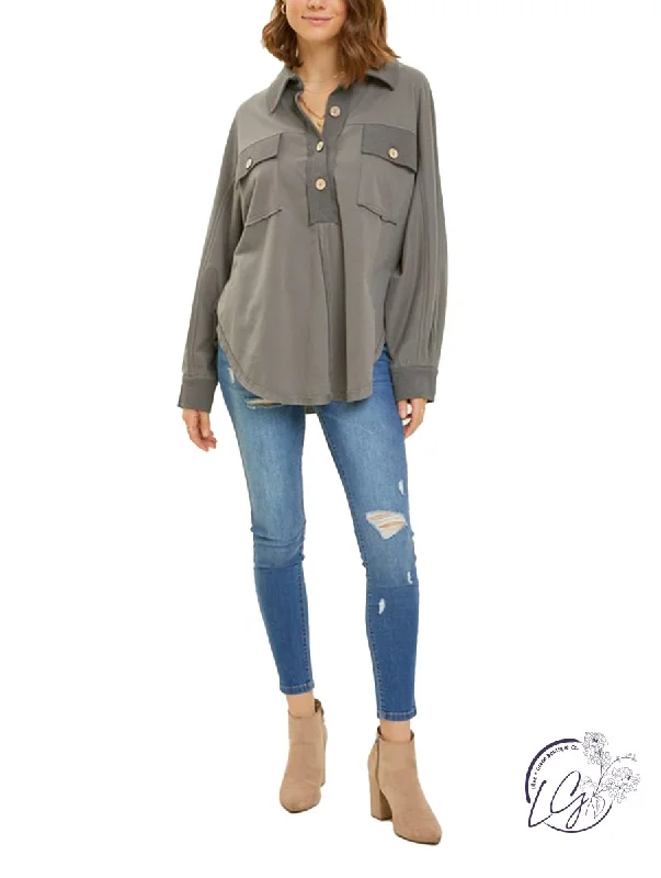 Leisure Luxe Half-Zip Pullover Business