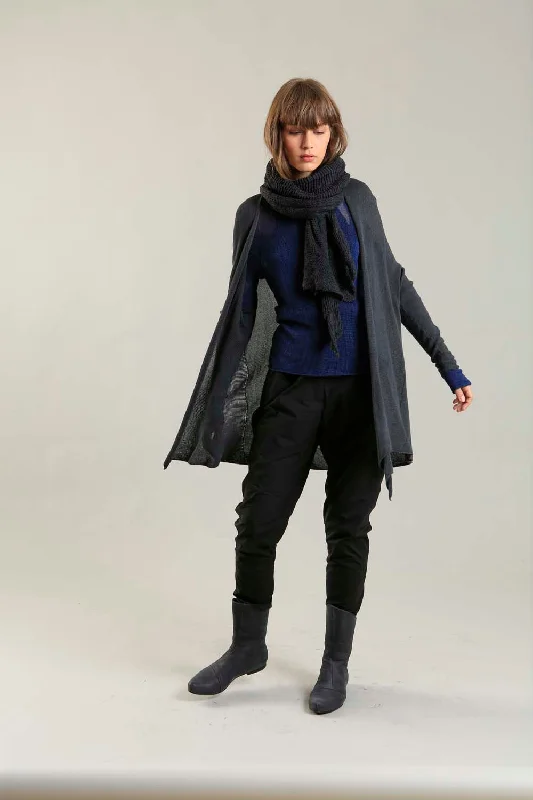 Charcoal Long Soy light Cardigan garde