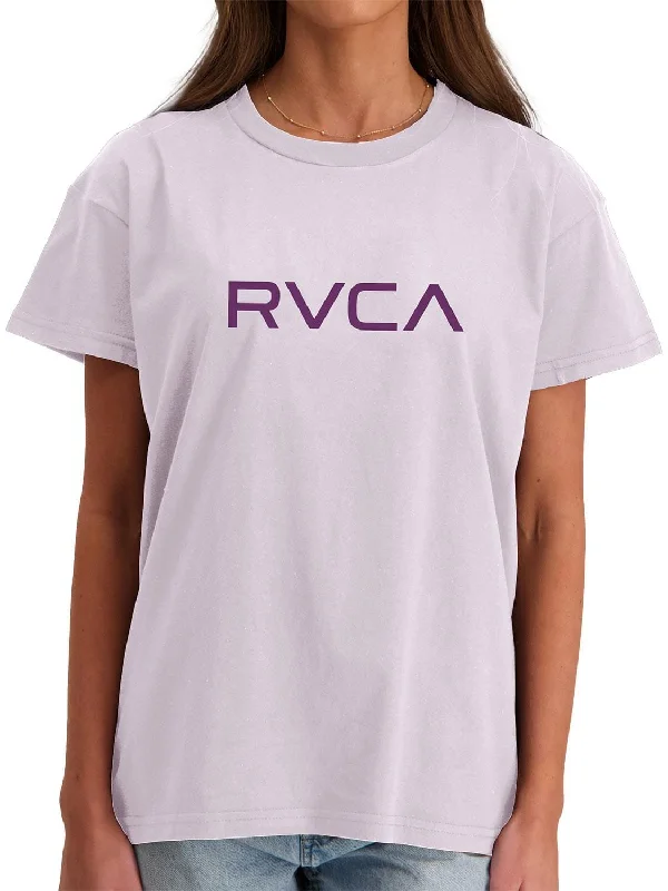 Rvca Womens Big Rvca Short Sleeve Tee Fog performance