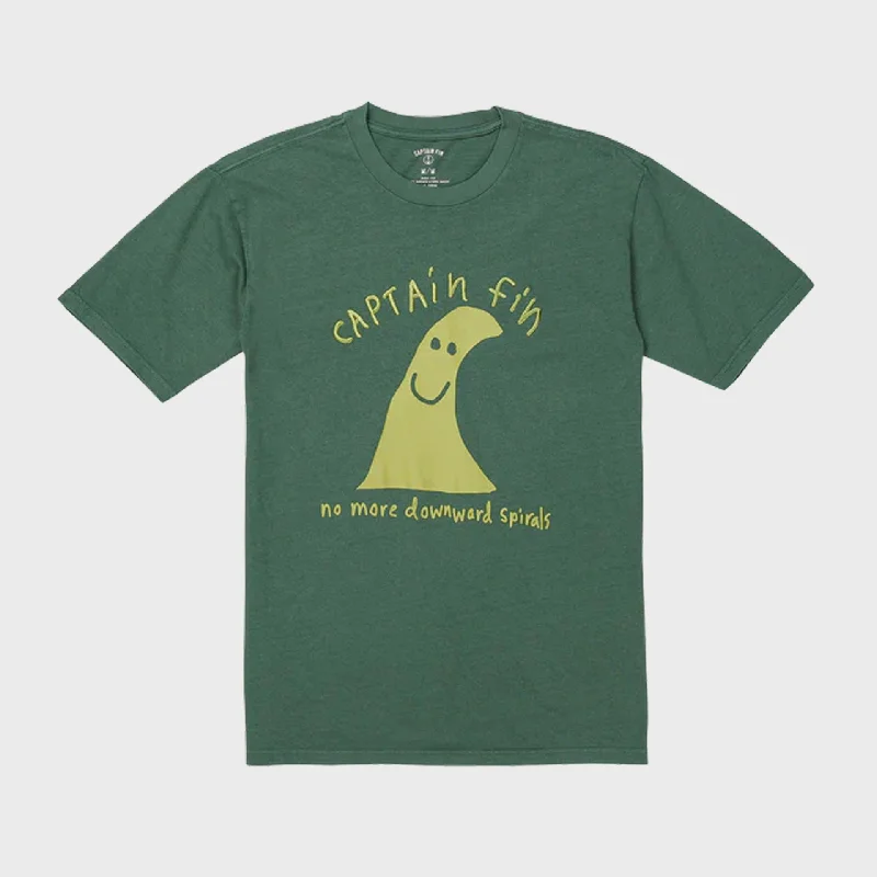 Captain Fin Men's Ozzy Wrong Spiral T-Shirt - Cilantro Green Dapper Women's Bow - adorned Captain Fin Men's Ozzy Wrong Spiral T-Shirt - Cilantro Green Dapper Women's Bow - adorned