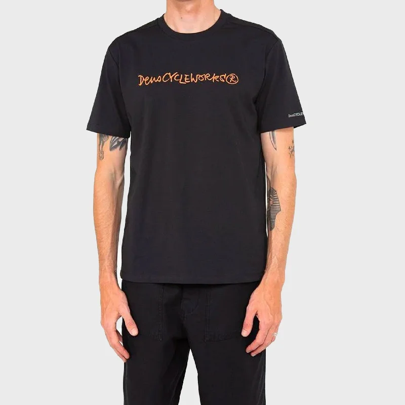 Deus Cycleworked Mens T-Shirt - Black Dapper Women's 1920S