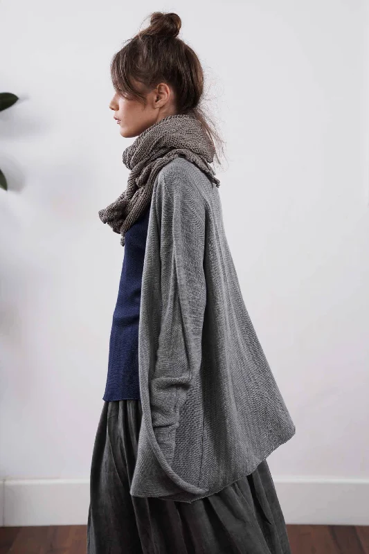 Tasitura Jacket Sweater - Fog Grey Athletic Women's 