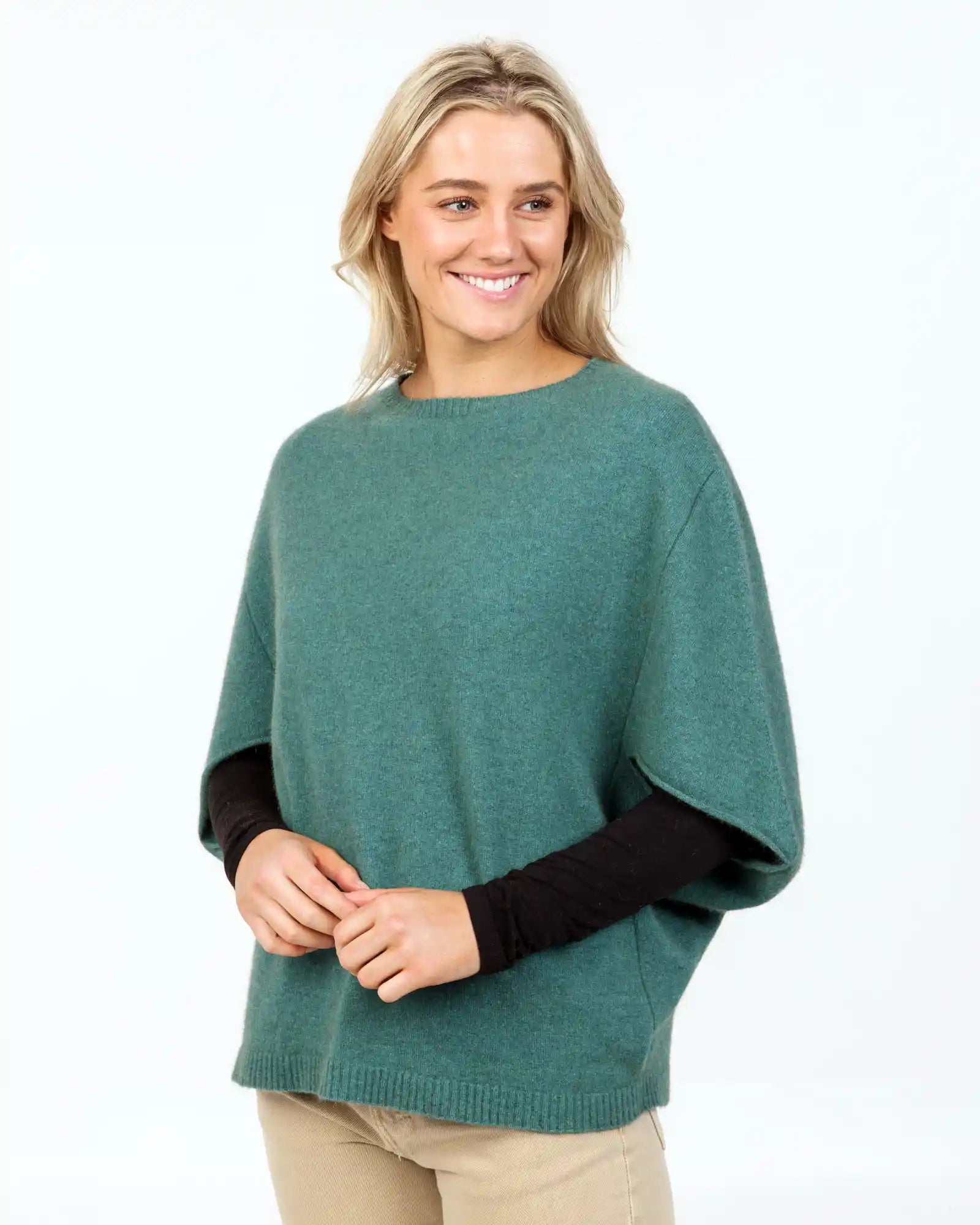 Mist Poncho Tunic in Possum Merino Wool - NB868 Rugged Women's Outdoor 