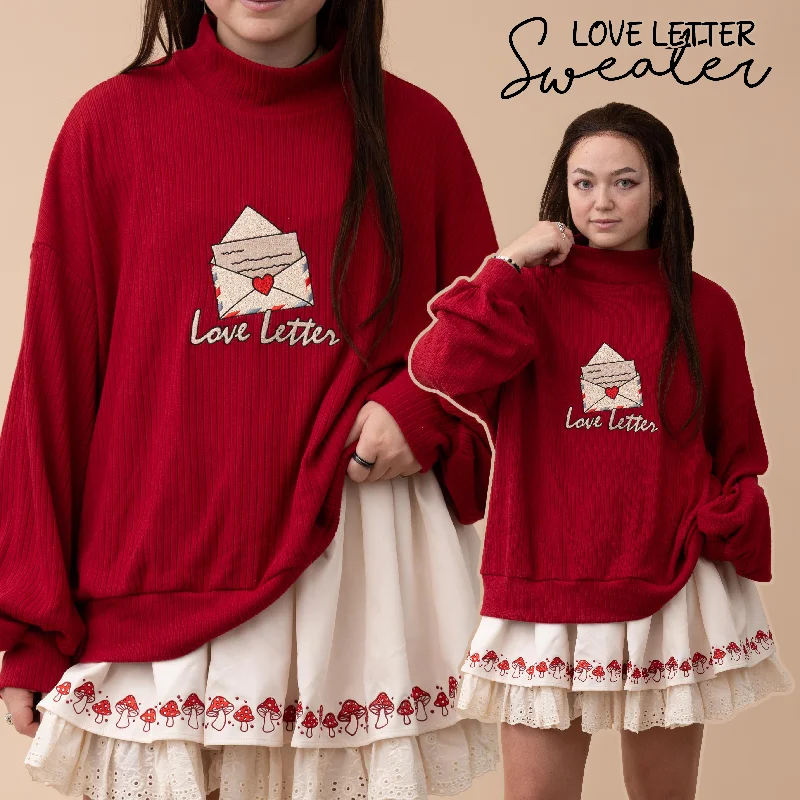(Pre-Order) Love Letter Sweater (Ships Feb 2025) Preppy Women's College