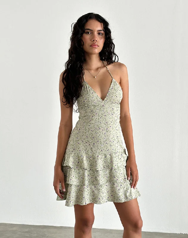 Nenita Mini Dress in Parma Violet Earthy Women's 