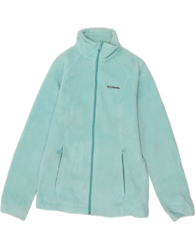 CHAMPION Womens Fleece Jacket UK 10 Small Turquoise Polyester