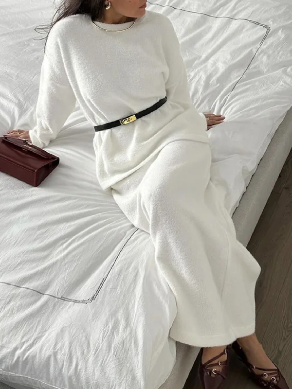 Sasha Dropped Shoulder Sweater Skirt Set Dapper Women's 1920S