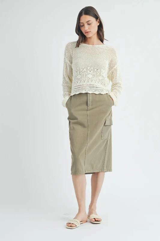 Jordan Crochet Knit Sweater Confident Women's Power