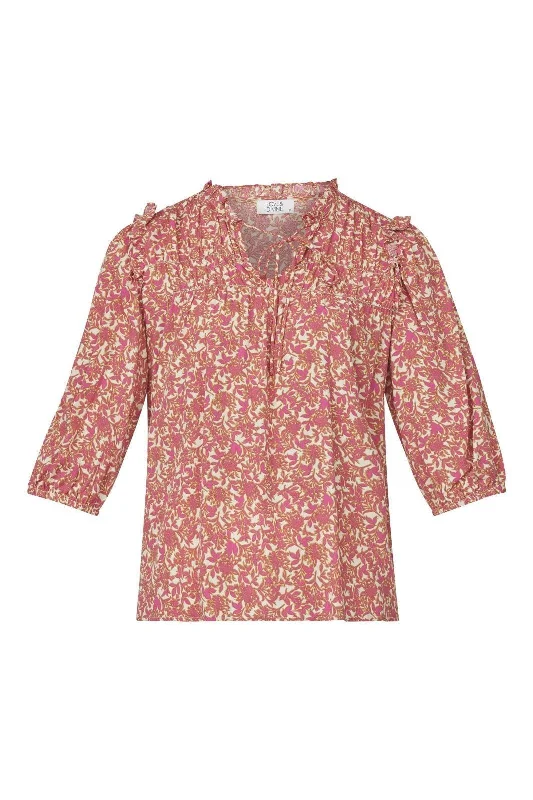 Love & Divine - Love1166-1 - 801 Pink Oriental Trendy Women's Oversized