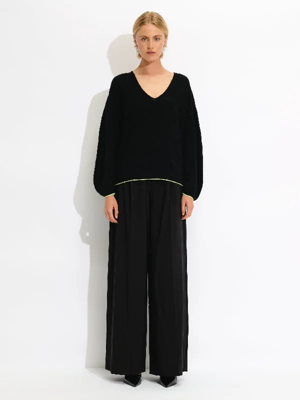 Fine Knit Cashmere Blend Sweater Trendy Women's 