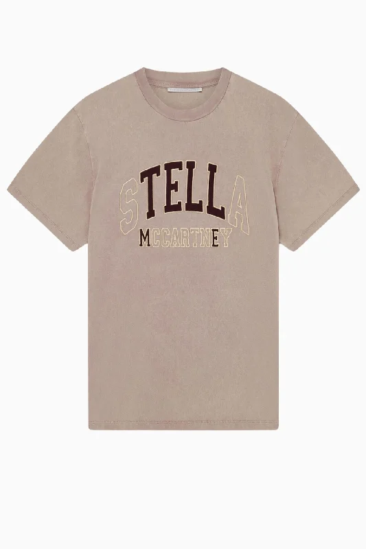 Stella McCartney Tell Stella Boxy T-Shirt - Light Taupe