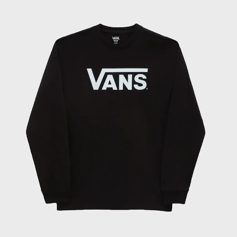 Vans Classic Mens Long Sleeve T-Shirt - Black/White Youthful Women's Pop