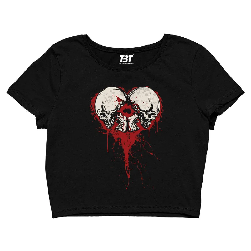 Bullet For My Valentine Crop Top - Bullet Heart