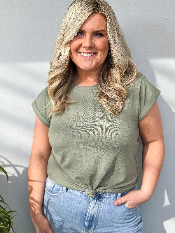 Standard Tee - Khaki Sporty Women's Athleisure 