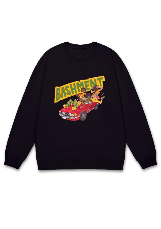 Bashment Red Car Y2K Sweatshirt Sporty Women's Athleisure 