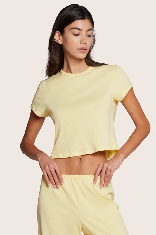 CLASSIC COTTON DAILY LINNY TEE - LEMONADE Relaxed Women's Beachy